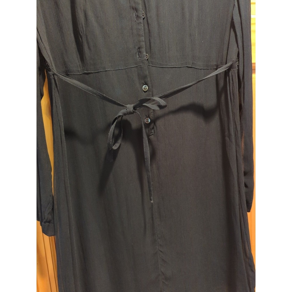 Brand New With Tags Black Beaded Soft With Belt Kar•a•van India Dress S - Picture 6 of 6